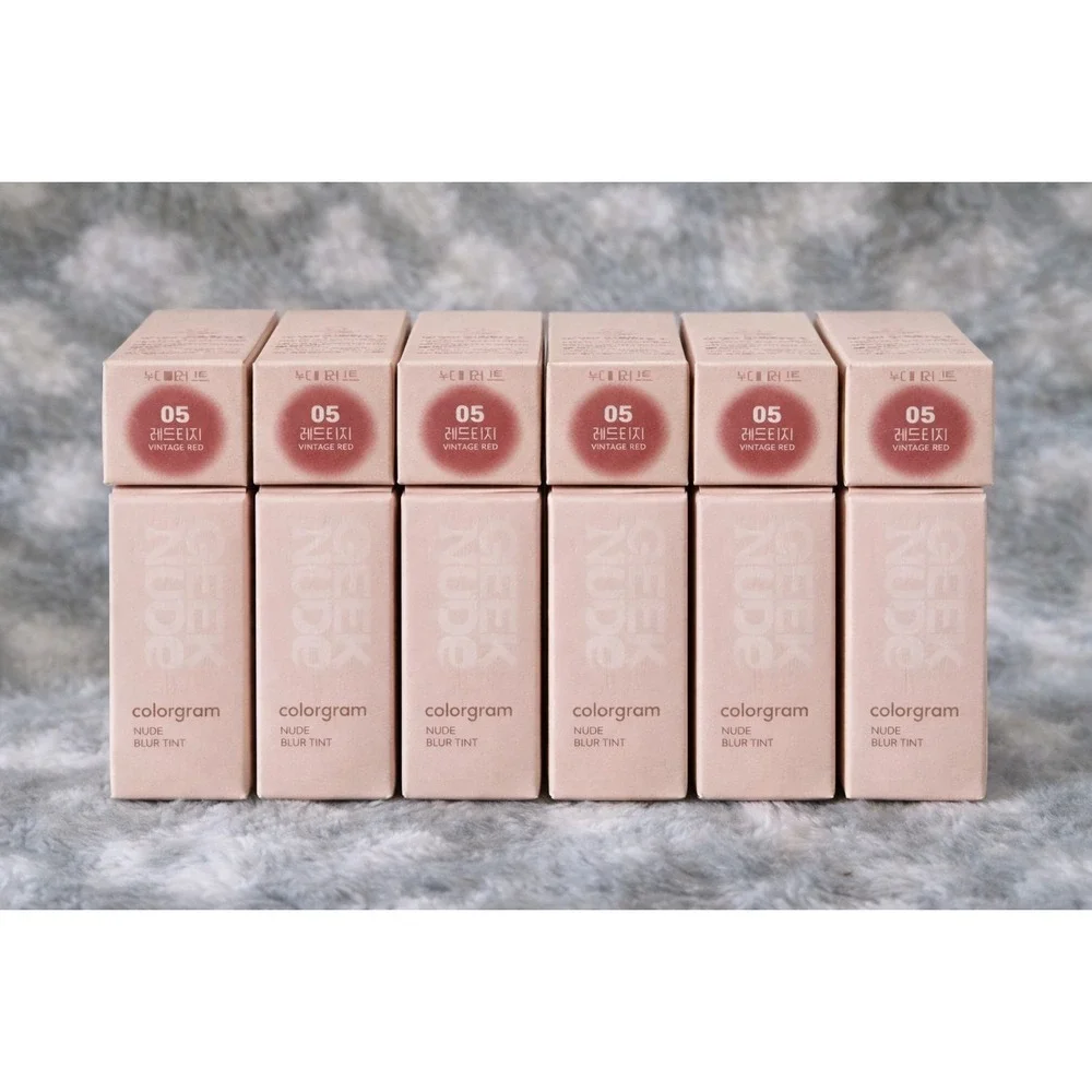12 PCS Colorgram Nude Blur Tint Vintage Red Wholesale Makeup Reseller Lot